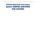 ATLS10 2023 Post-Test-Latest Update VERIFIED QUESTIONS AND ANSWERS