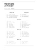 Fully Apush TImeline Exam Prep - APUSH The American Pageant