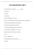  CVA EXAM REVIEW&colon; UNIT 4   QUESTIONS AND ANSWERS 2024