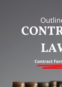 Contract Formation Outline: A Comprehensive, Organized, & Visual Guide to the Rules and Elements of Mutual Assent (Offer and Acceptance), Consideration, and Defenses
