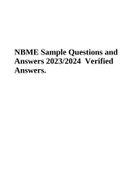 NBME CBSE ACTUAL TEST QUESTION BANK QUESTIONS AND ANSWERS LATEST UPDATED 2023-2024 GRADED A+, NBME 9 Exam, Questions And Answers | Complete | Latest Verified Answers 2023 (Score 100%) and NBME Test Questions and Answers 2023/2024 Verified Answers (Complet