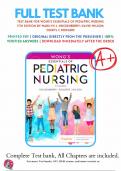 TEST BANK For Wong&rsquo;s Essentials of Pediatric Nursing&comma; 11th Edition by Marilyn Hockenberry&comma; Cheryl Rodgers