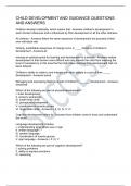 CHILD DEVELOPMENT AND GUIDANCE QUESTIONS AND ANSWERS