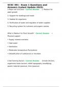 SCSC 301 - Exam 1 Questions and Answers &lpar;Latest Update 2025&rpar;