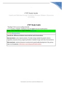 C787 Study Guide  Health and Wellness through Nutritional Science &lpar;Western Governors University&rpar;