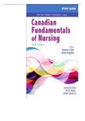 Complete Test Bank for Canadian Fundamentals of Nursing 6th Edition by Potter et al