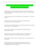 IT2 STUDY ADVANCEMENT EXAM With Verified Answers Graded A&plus;