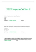 TCFP Inspector's Class II