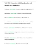 WGU C785 Biochemistry Unit2 Exam Questions and Answers 100&percnt; verified 2023 &period;
