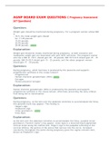 AGNP BOARD EXAM QUESTIONS &lpar; Pregnancy Assessment &lpar;67 Questions&rpar; 