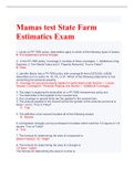Mamas test State Farm Estimatics Exam
