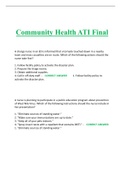 ATI Community Health Final