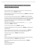 PHTLS Pre-Test Combo Questions and Answers &lpar;2022&rpar; &lpar;Verified Answers&rpar;