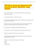 EXS 240 w&sol; yee exam 3 Questions with accurate answers&comma; 2022&sol;2023&period; Latest Updates&period;