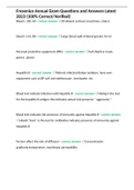 Fresenius Annual Exam Q & A Latest 2023 &lpar;100&percnt; Correct&period;