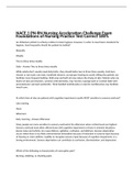 NACE 1 PN-RN Nursing Acceleration Challenge Exam Foundations of Nursing Practice Test Correct 100&percnt;