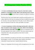 PN Management Online Practice 2020 A Questions and Answers