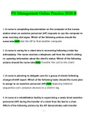 PN Management Online Practice 2020 B Questions and Answers