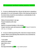 PN Maternal Newborn Online Practice 2020 B Questions and Answers
