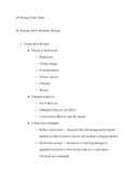 AP Biology Exam Study Guide: 11. Ecology and Evolutionary Biology