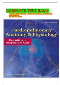 COMPLETE TEST BANK&colon; Cardiopulmonary Anatomy & Physiology&colon; Essentials Of Respiratory Care 6th Edition By Terry Des Jardins latest update&period;