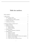 analyse numerique (methode numerique)