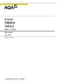AQA A LEVEL FRENCH PAPER 2 WRITING MS 2020