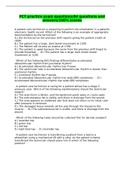 PCT practice exam questions&sol;84 questions and answers&sol;100&percnt; scores
