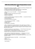EMD Recertification Test Preparation&sol; Q and A&period;