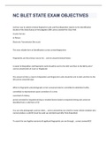 NC BLET STATE EXAM OBJECTIVES 2023 WITH 100&percnt; CORRECT ANSWERS