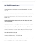 NC BLET State Exam 2023 with 100&percnt; correct answers