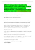 C708 V4 Quizzes Unit 2-Module 1&colon; An Introduction to Finance&comma; Module 2&colon; Relating Finance to Business&comma; Module 3&colon; Questions with accurate answers