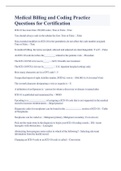 Medical Billing and Coding Practice Quiz for Certification 2023