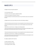 NACE CP 2  exam 2023 with 100&percnt; correct answers