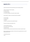 NACE CP 2  exam 2023 with 100&percnt; correct answers