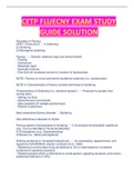 CETP FLUECNY EXAM STUDY  GUIDE SOLUTION