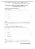 Test Bank for Bates&rsquo; Guide To Physical Examination and History Taking 13th Edition