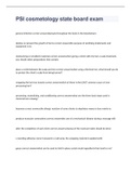 PSI cosmetology state board exam 2023 WITH VERIFIED SOLUTIONS