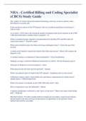 NHA - Certified Billing and Coding Specialist &lpar;CBCS&rpar; Study Guide 2023