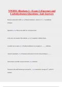 NWHSU Biochem 1 - Exam 2 &lpar;Enzymes and  Carbohydrates&rpar; Questions And Answers