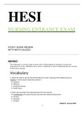 HESI Nursing exam 100% verified  and revised 2022-2023