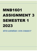 MNB1601 ASSIGNMENT 3 SEMESTER 1 2023
