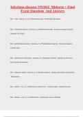 Infectious diseases NWHSU Midterm &plus; Final Exam Questions And Answers