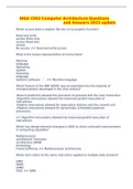 WGU C952 Computer Architecture Questions and Answers 2023 update 
