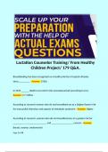 Lactation Counselor Training&sol; From Healthy Children Project&sol; 179 Q&A