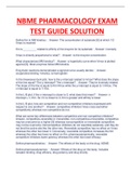 NBME PHARMACOLOGY EXAM  TEST GUIDE SOLUTION COMPLETE 100% VERIFIED