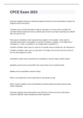 CPCE Exam 2023 WITH QUALITY SOLUTIONS &lpar;100&percnt; CORRECT&rpar;