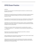 CPCE Exam Practice 2023 WITH COMPLETE SOLUTIONS