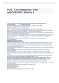 POST First Responder First Aid&sol;CPR&sol;AED&colon; Module 2&comma;&comma;updated 2022&sol;2023