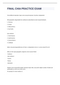 CHIA Practice Exam 2023 with 100&percnt; correct answers